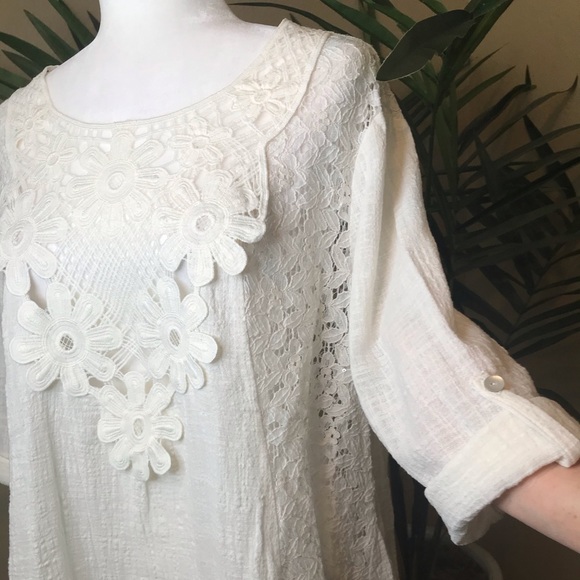 Multiples Embroidered 100% Cotton Tunic-Top - XL - Picture 6 of 17